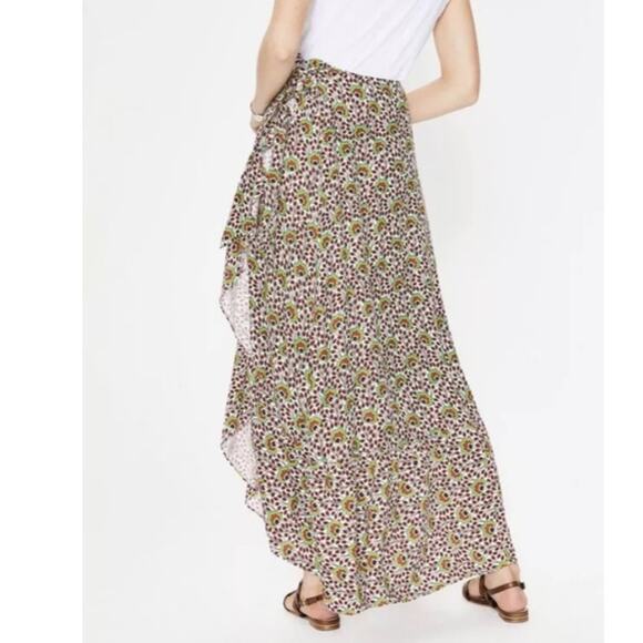 Boden wrap skirt new, never used size 8 midi w/ bonus pockets light weight - Picture 2 of 11